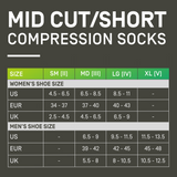80s Compression Mid Cut Socks, Men