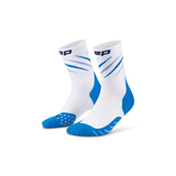Core Run Claw Mid Cut Socks, White/Lilac Mix, Unisex, XS