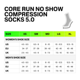 Core Run Cushion No Show Socks