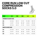Core Run Low Cut Socks 5.0