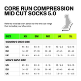 Core Run Mid Cut Socks 5.0