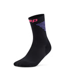 Run Vertical Mid Cut Socks, Unisex