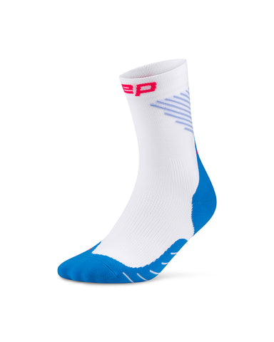 Run Vertical Mid Cut Socks, Unisex