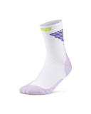 Run Vertical Mid Cut Socks, Unisex