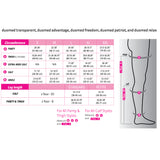 duomed advantage 15-20 mmHg calf open toe petite