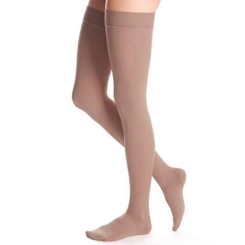 duomed advantage 15-20 mmHg thigh beaded topband closed toe standard, Single