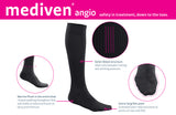 mediven angio 20-30 mmHg calf closed toe, Single
