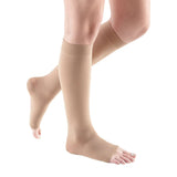 mediven comfort 20-30 mmHg calf standard wide beaded topband open toe