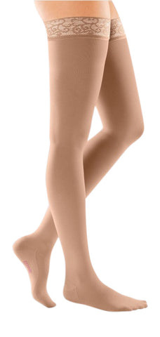 mediven comfort 20-30 mmHg thigh lace topband closed toe standard, Single