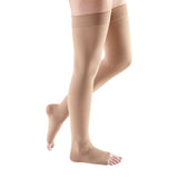 mediven comfort 30-40 mmHg thigh beaded topband open toe petite