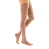 mediven forte 30-40 mmHg thigh beaded topband open toe petite, Single