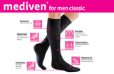 mediven men classic 30-40 mmHg calf closed toe standard