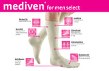 mediven men select 15-20 mmHg calf closed toe standard