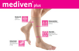 mediven plus 20-30 mmHg calf extra-wide beaded topband closed toe standard, Single