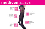 mediven sheer & soft 20-30 mmHg thigh lace topband closed toe standard