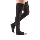 mediven comfort 15-20 mmHg thigh beaded topband open toe petite