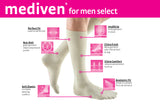 mediven men select 30-40 mmHg calf closed toe standard