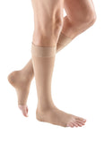 mediven plus 30-40 mmHg calf beaded topband open toe standard
