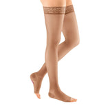 mediven sheer & soft 30-40 mmHg thigh lace topband open toe standard
